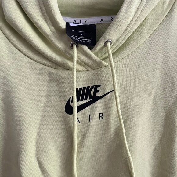 Plus Size Nike Air Cropped Fleece Hoodie - Picture 4 of 6